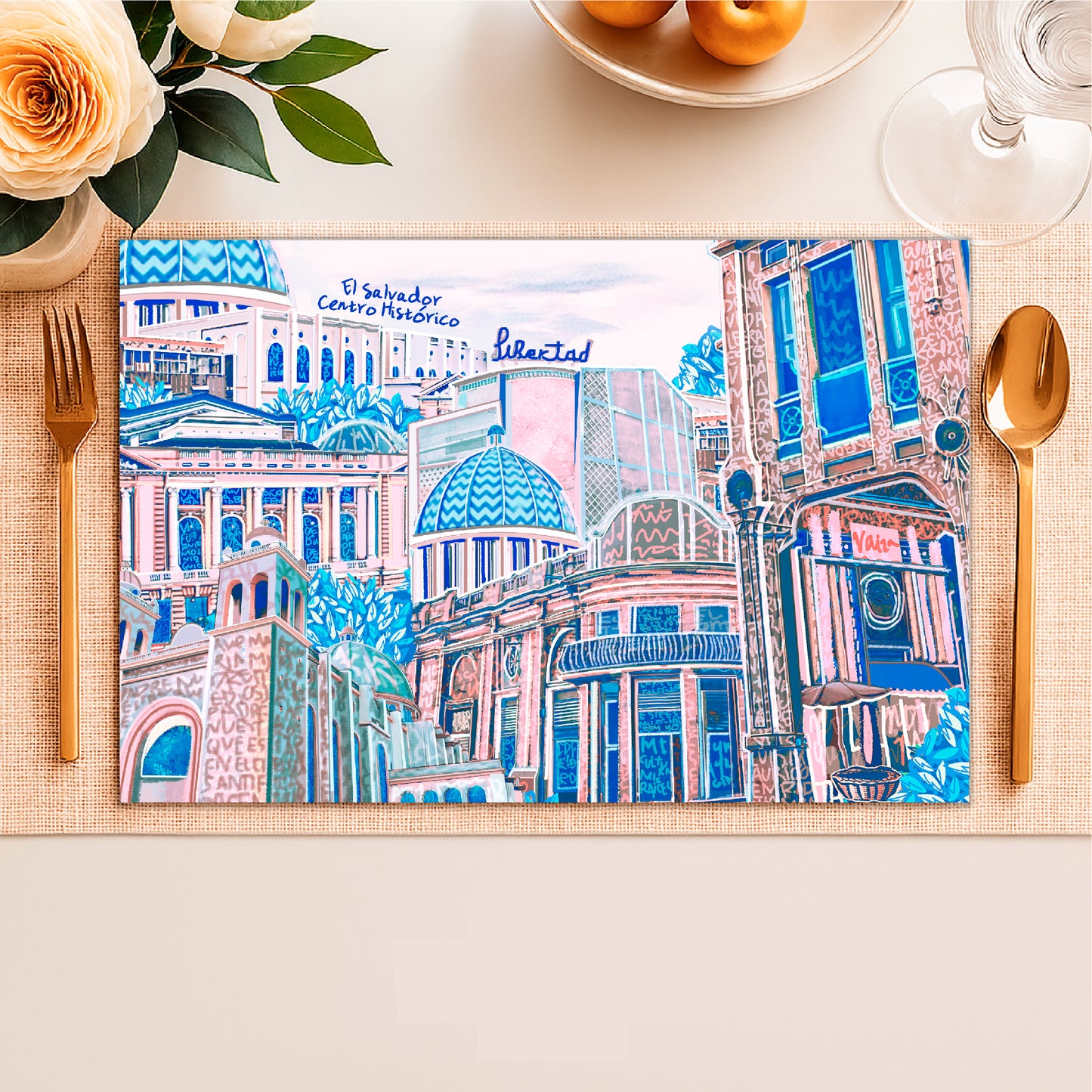 Set 4 Individuales Libertad