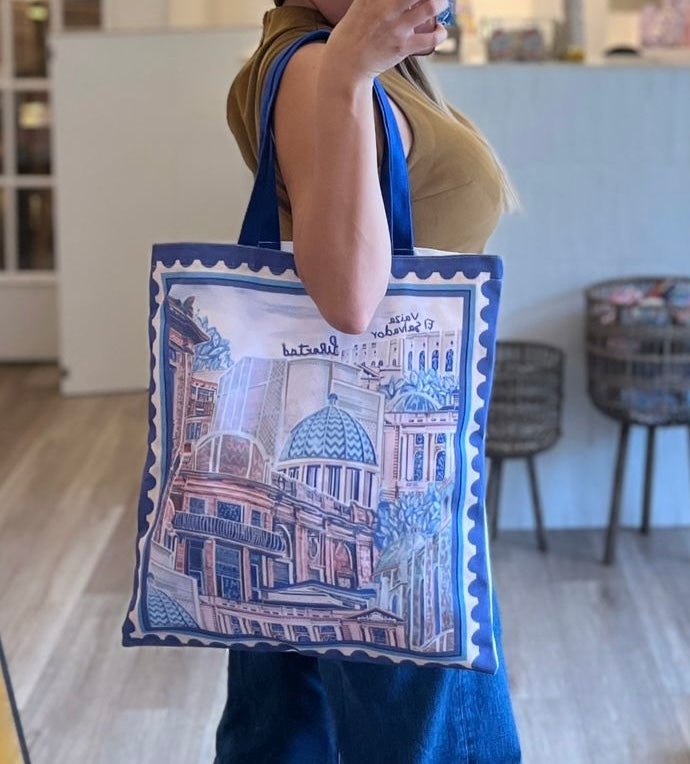 Ecobag print Centro Histórico Azul