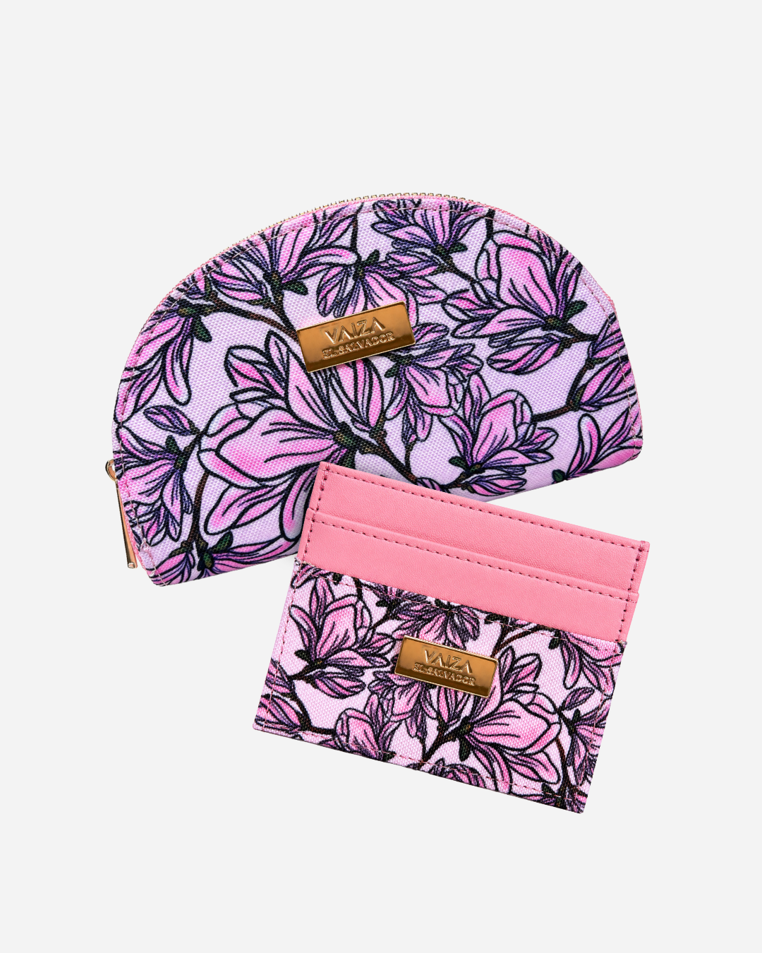 Set Monedero + Tarjetero Maquilishuat Rosa